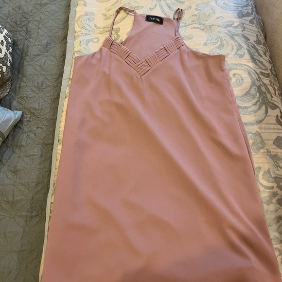 Mauve Slip Dress | Dark Pink / Purple Fabrik Slip Dress - Picture 2 of 7